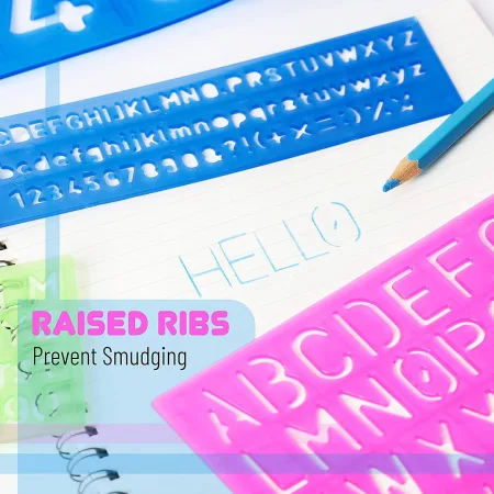 Customized color PP letter template ruler for foreign trade, primary school student letter ruler set, Unicorn-deer plastic, others are acceptable Customized color PP letter template ruler for foreign trade, primary school student letter ruler set, Unicorn-deer plastic, others are acceptable